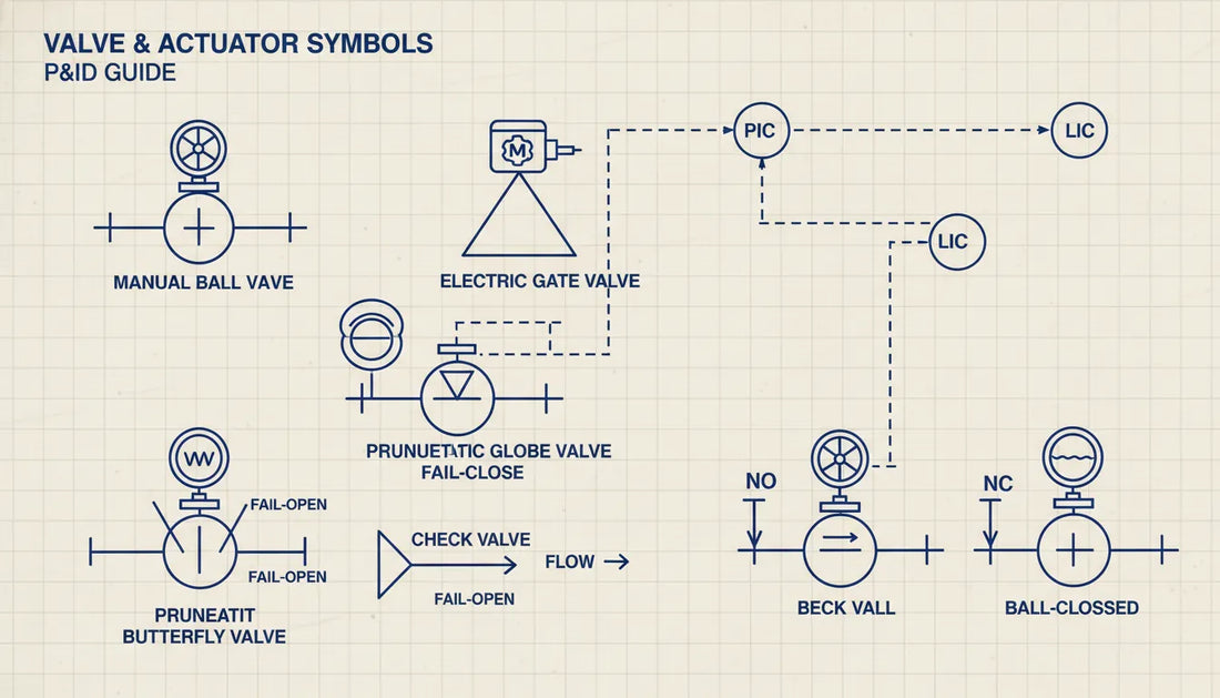 Valve Symbol Guide: How to Read P&ID Valve Symbols (and Specify the Right Actuator)